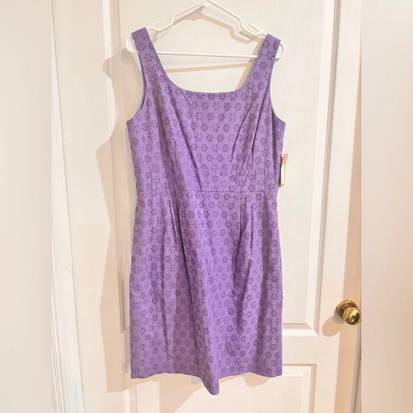 FINAL PRICE NWT Cremieux Purple Lace Dress - Picture 1 of 10